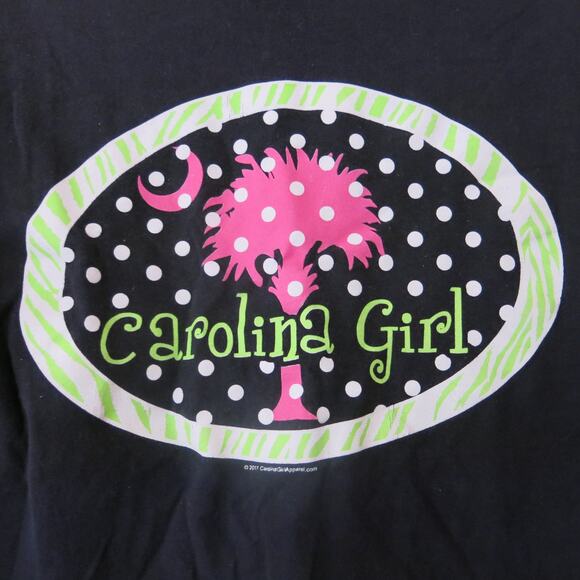 CAROLINA GIRL Long Sleeve Top Size S Youth Palmetto Tree Southern Pride School - Picture 4 of 5